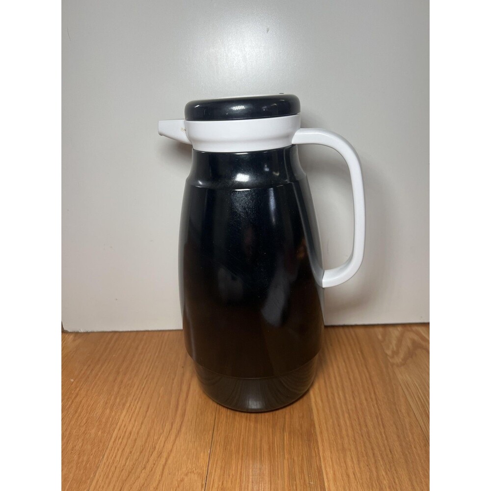 Crown Corning Thermique Black Vacuum Jug Insulated Coffee Carafe Made In Japan